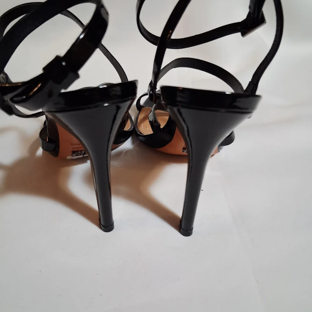 SCHUTZ Black Ilara Strappy Heels Size 9 B‎